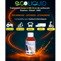 Ecoliquid 300L additif multitâche aux carburants pour les moteurs thermiques essence diesel hybride et GNR